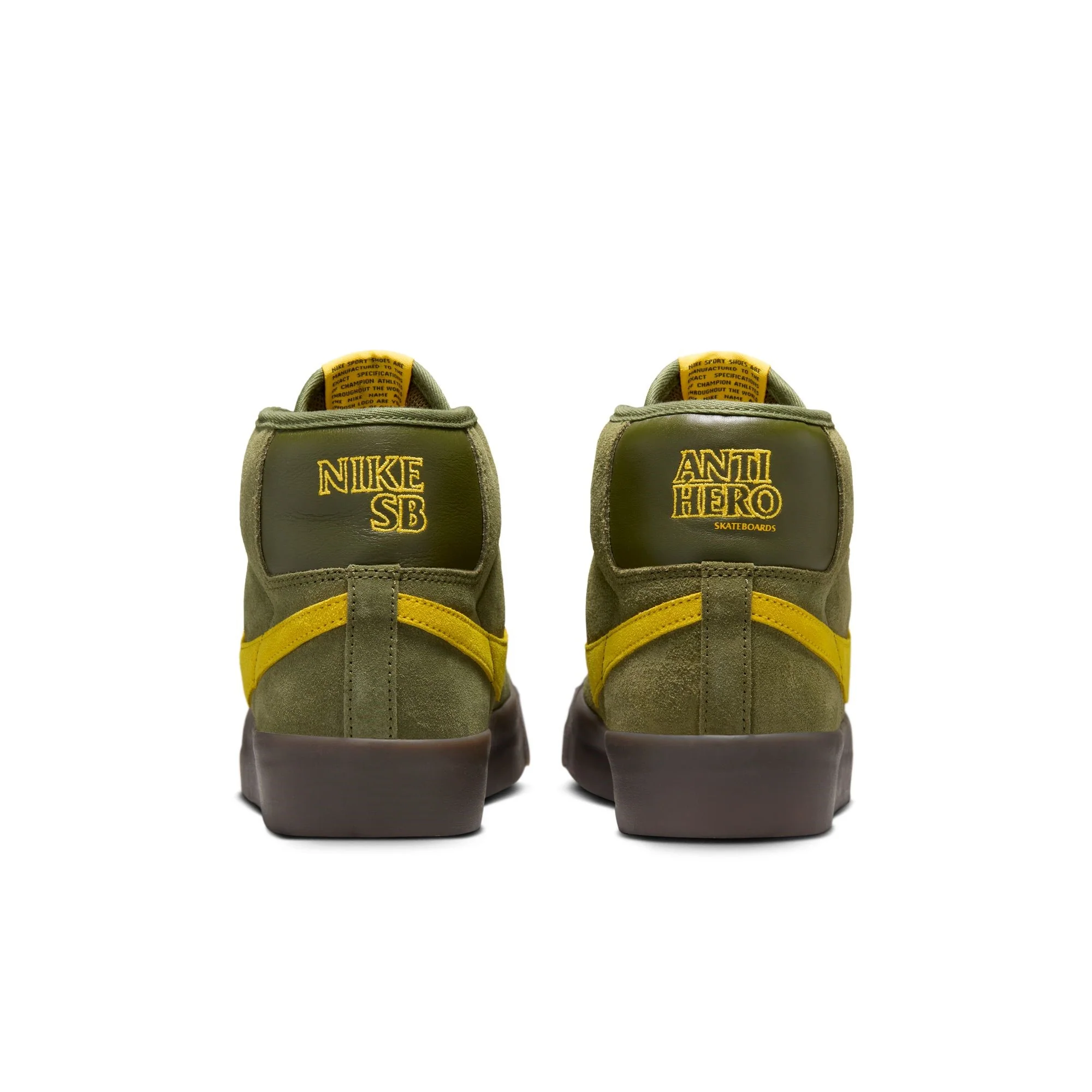 Antihero x Nike SB Blazer Zoom Mid (Rough Green/Amarillo-Rough Green) - Image 3