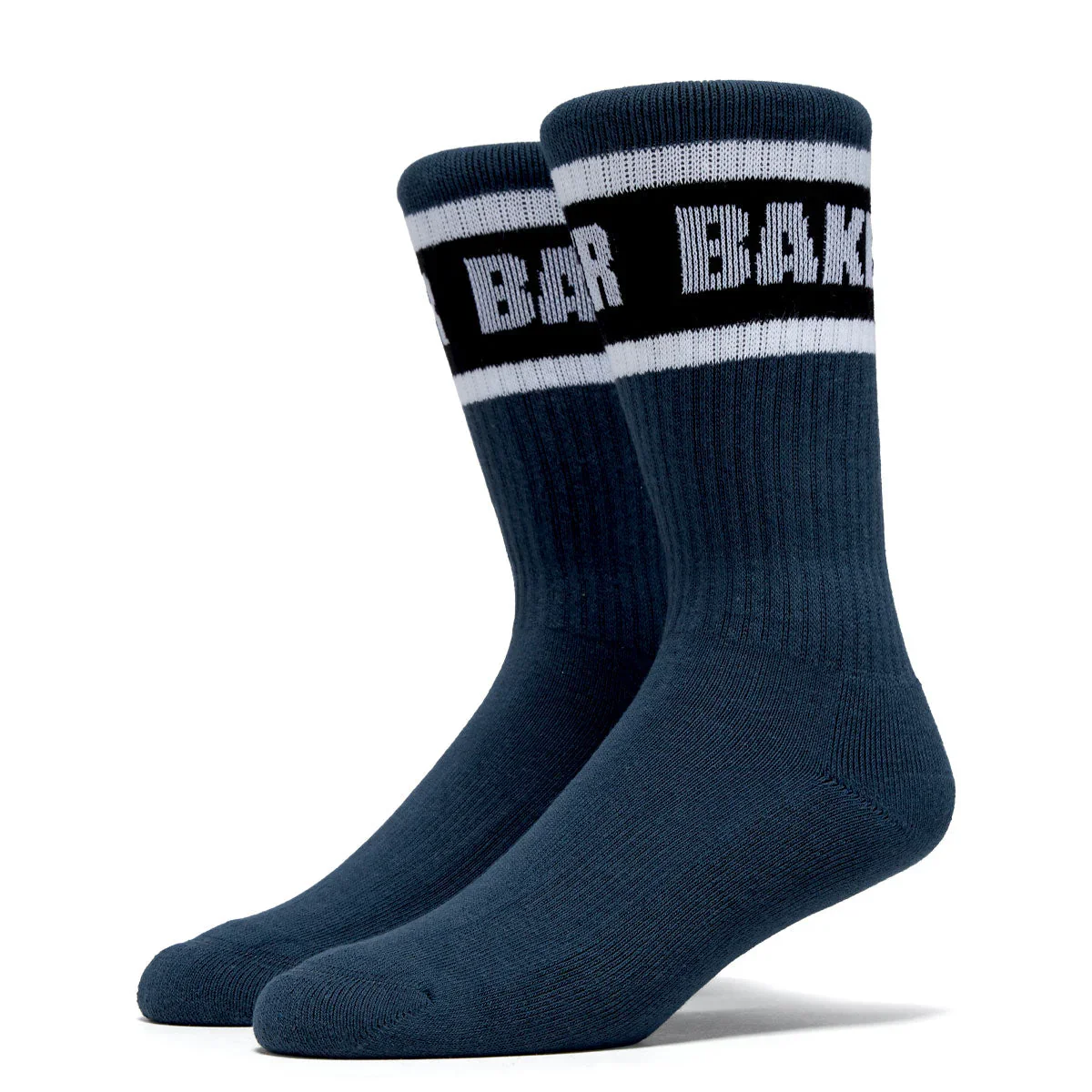 Baker Stripe Socks (Navy)