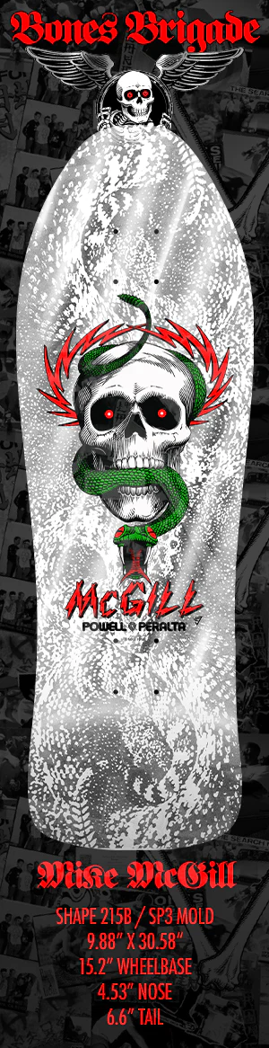Bones Brigade "Mike Mcgill" Series 17 Reissue Skateboard Deck - Image 3