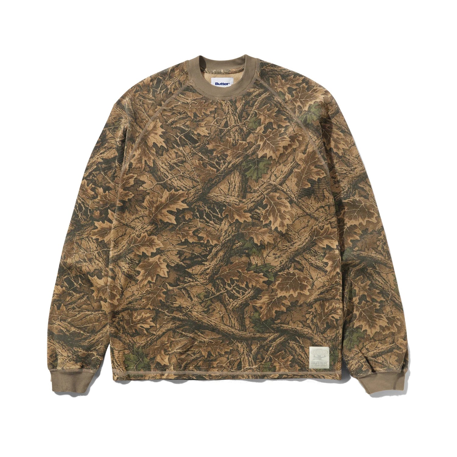 Butter Goods Waffle L/S Top (Forest Camo)