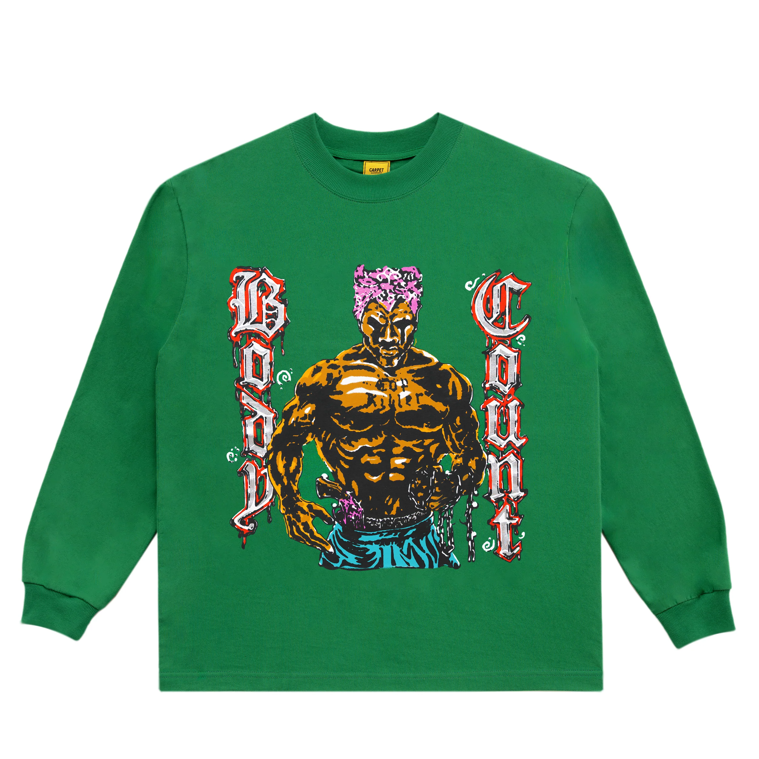 Carpet Company Body Count Longsleeve Tee (Green)