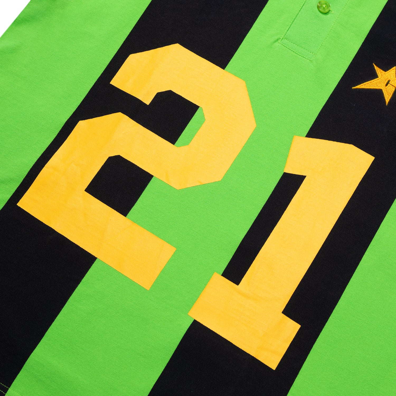 Carpet Company Striped Polo Jersey (Green) - Image 2