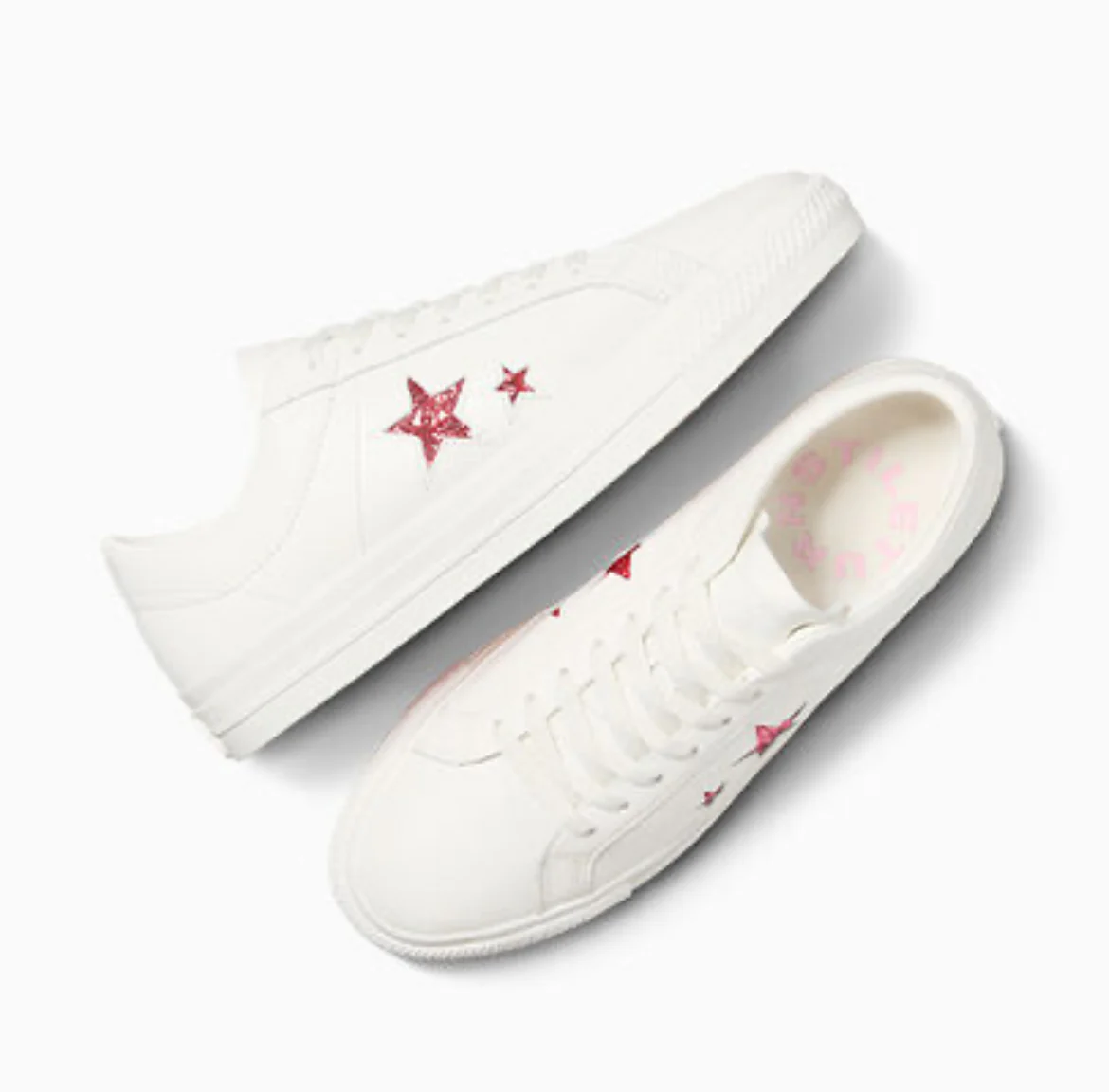 Converse One Star Pro Ox x Turnstile (White/Pink/White) - Image 5