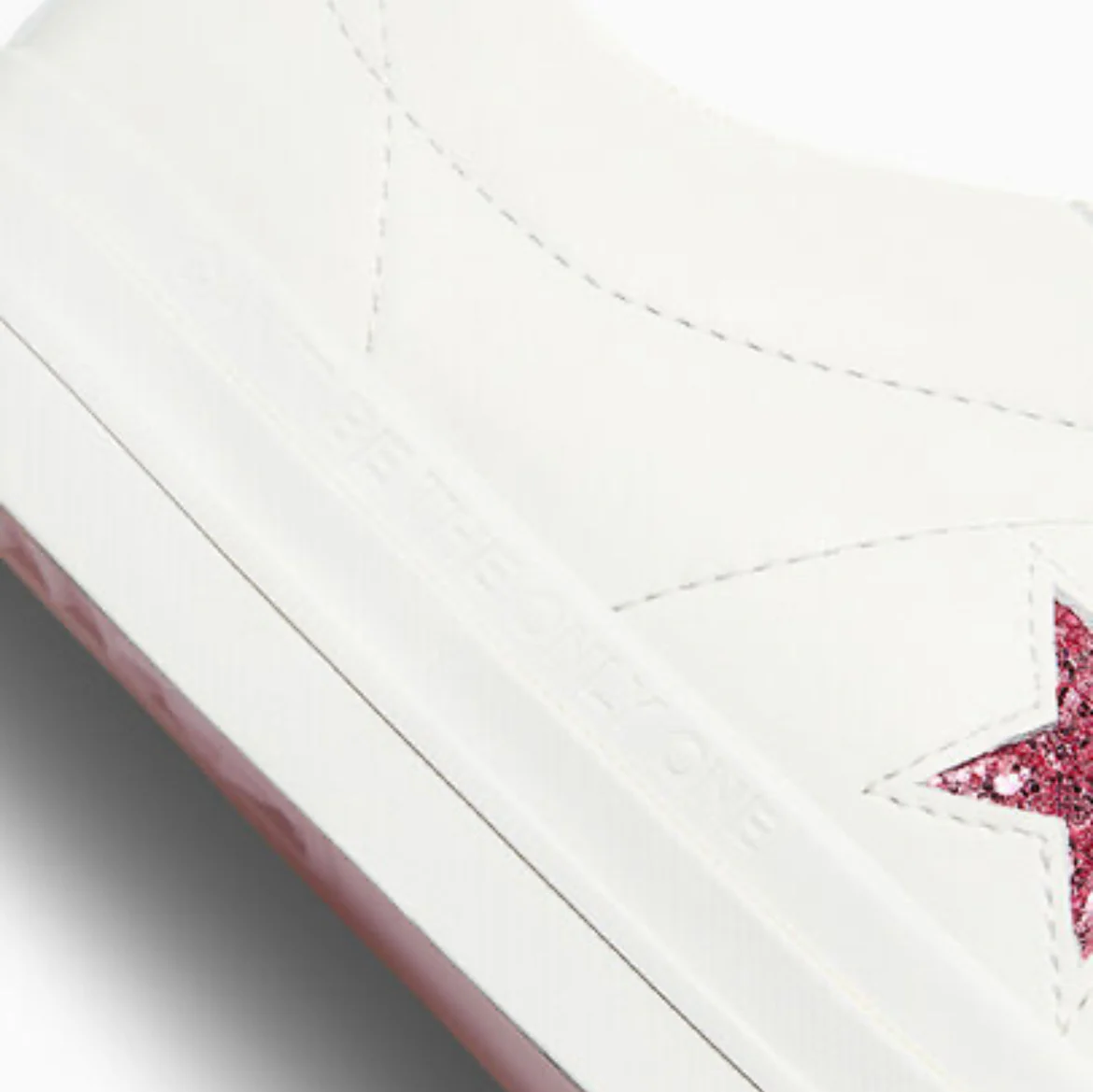 Converse One Star Pro Ox x Turnstile (White/Pink/White) - Image 9