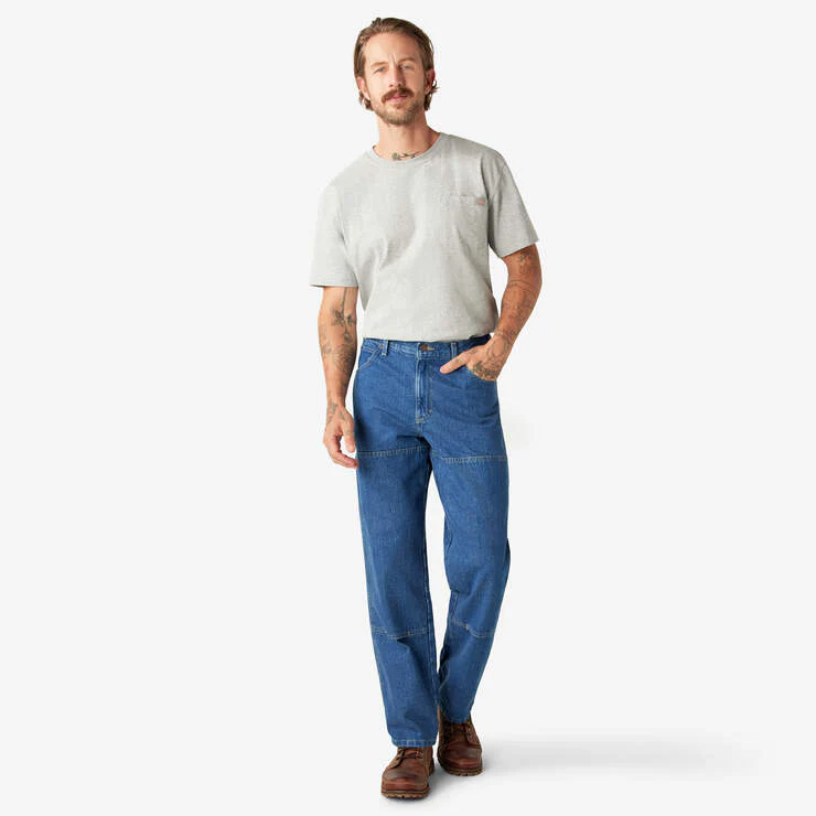 Dickies Relaxed Fit Double Knee Pants (Indigo) - Image 5