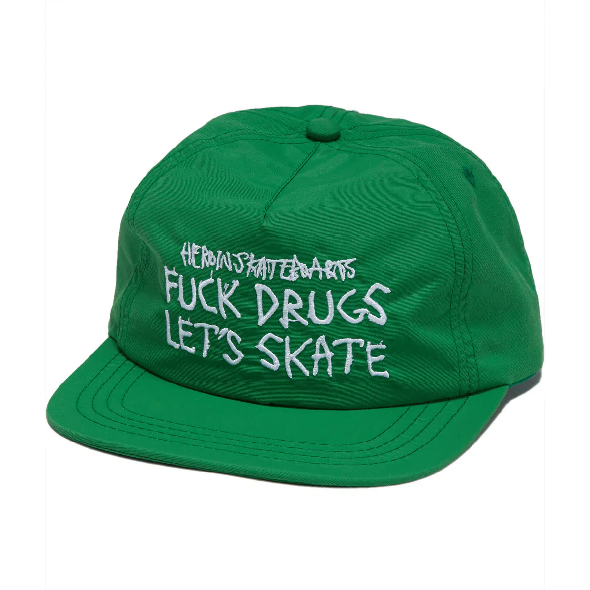 Heroin Fuck Drugs Snapback (Green)