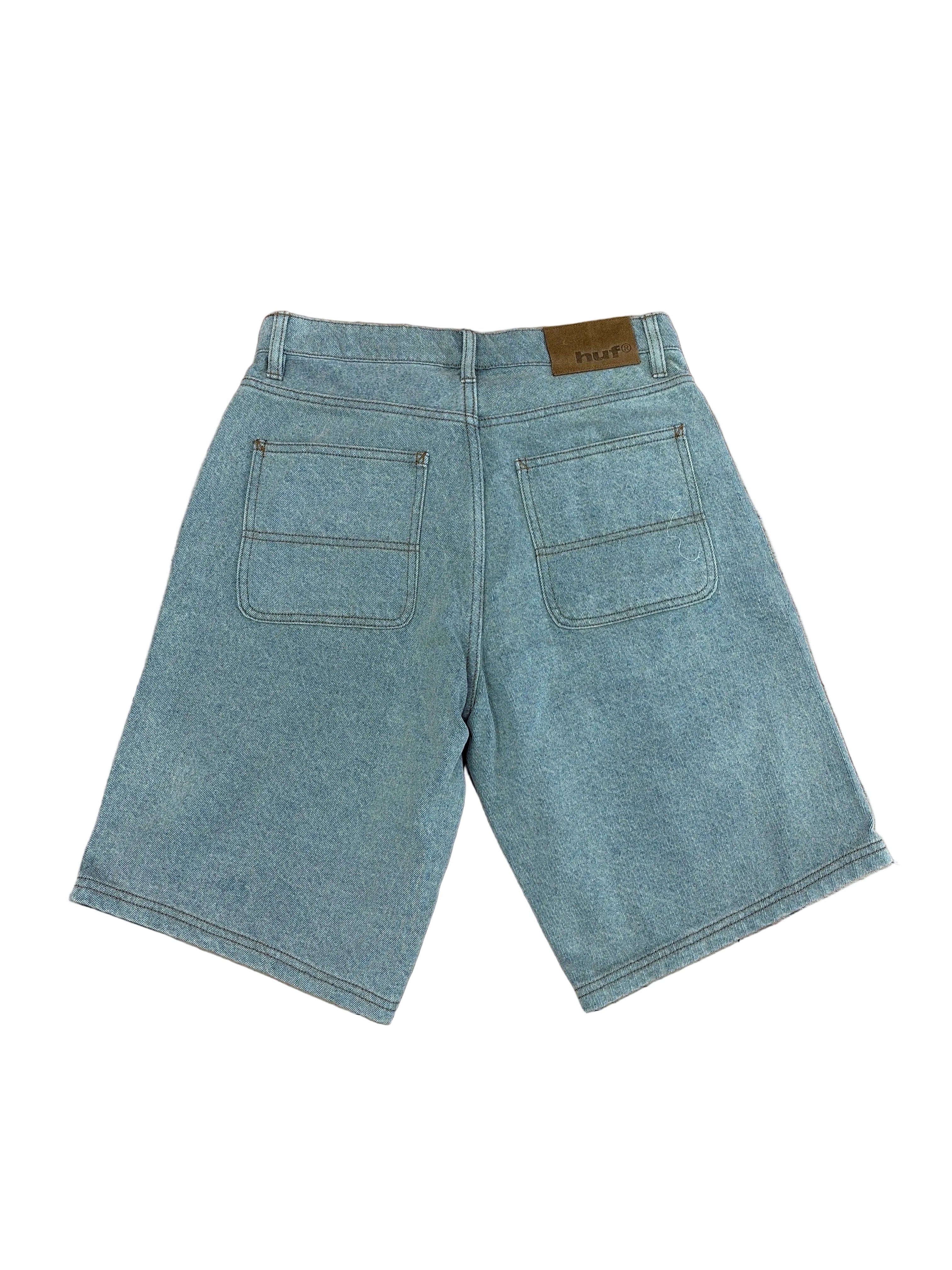 HUF Kinda Loose Double Knee Shorts (Light Indigo) - Image 2