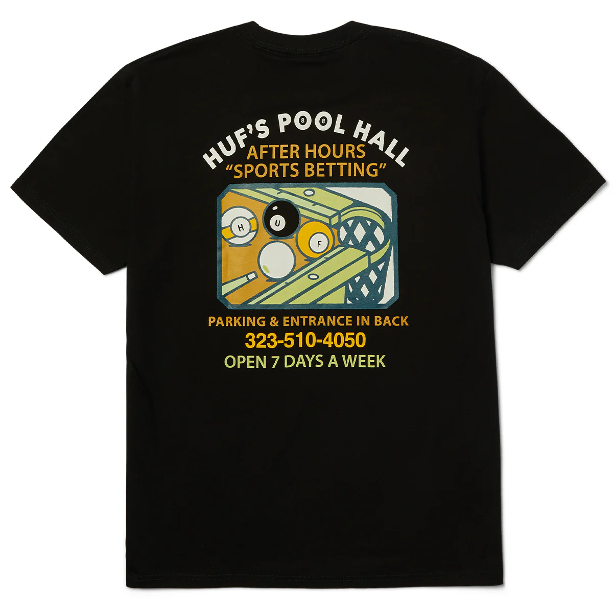 HUF Rack Em Up S/S T-Shirt (Black) - Image 2