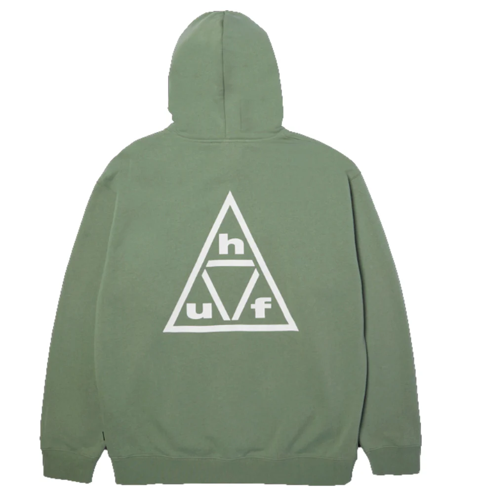 Huf Triple Triangle Hoodie (Mint/ White) - Image 2