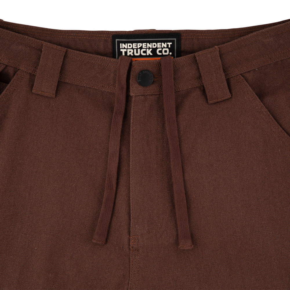 Independent Built To Grind Canvas Shorts (Chocolate) - Image 3