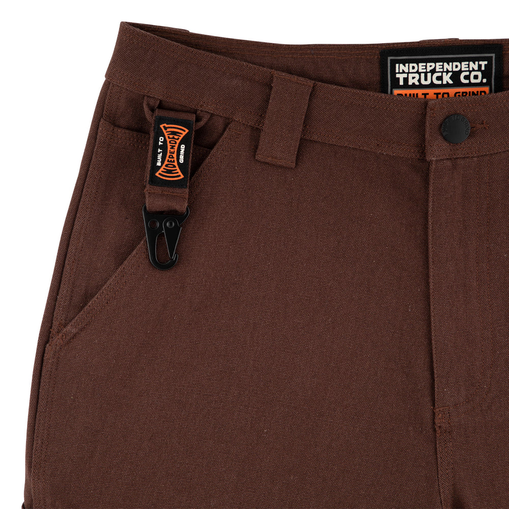 Independent Built To Grind Canvas Shorts (Chocolate) - Image 4
