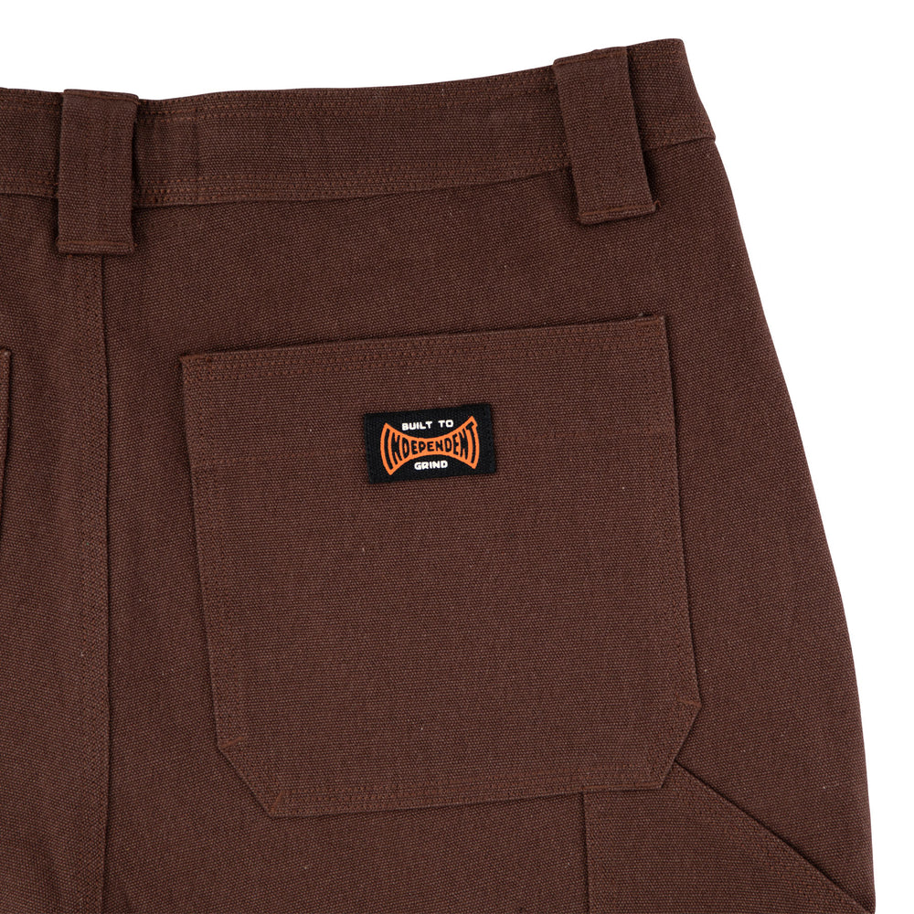 Independent Built To Grind Canvas Shorts (Chocolate) - Image 5