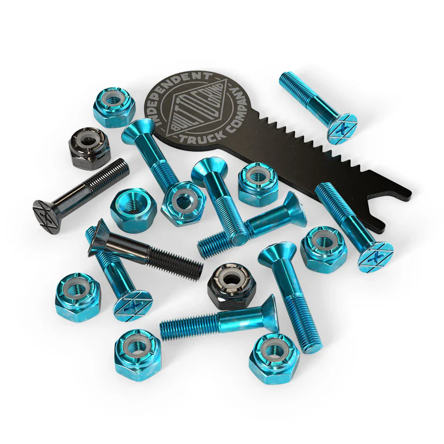 Independent Genuine Parts Hardware 1" Phillips (Blue/ Black)