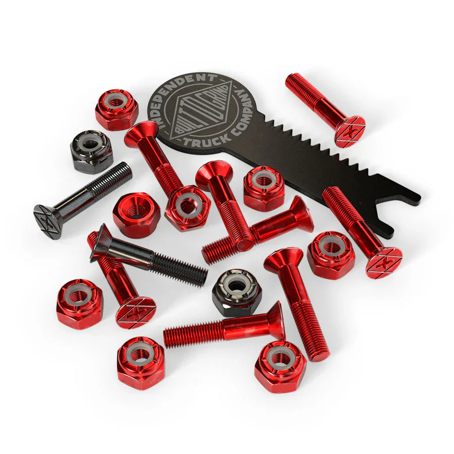 Independent Genuine Parts Hardware 1" Phillips (Red/ Black)