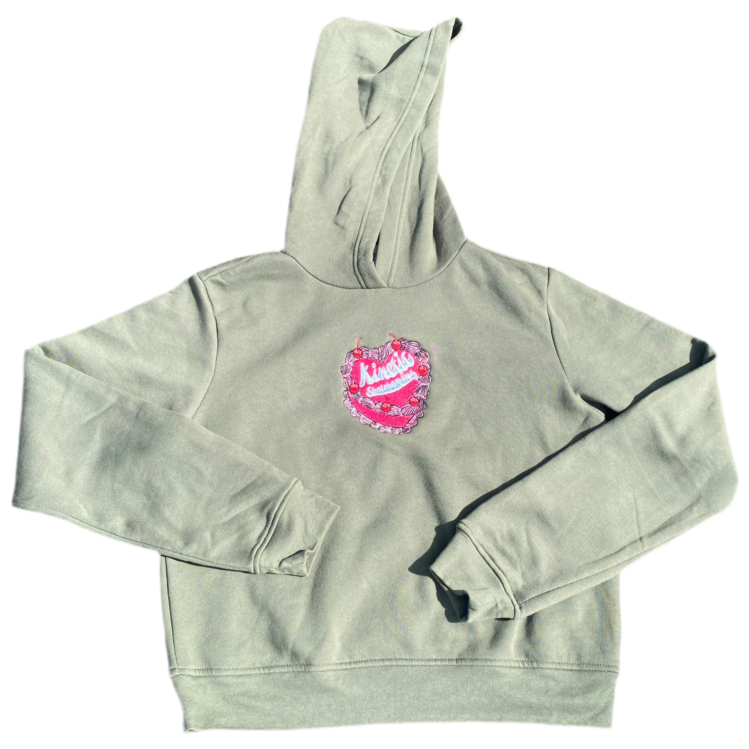 Kinetic CAKE Womens Hoodie (Military Green) - Image 2