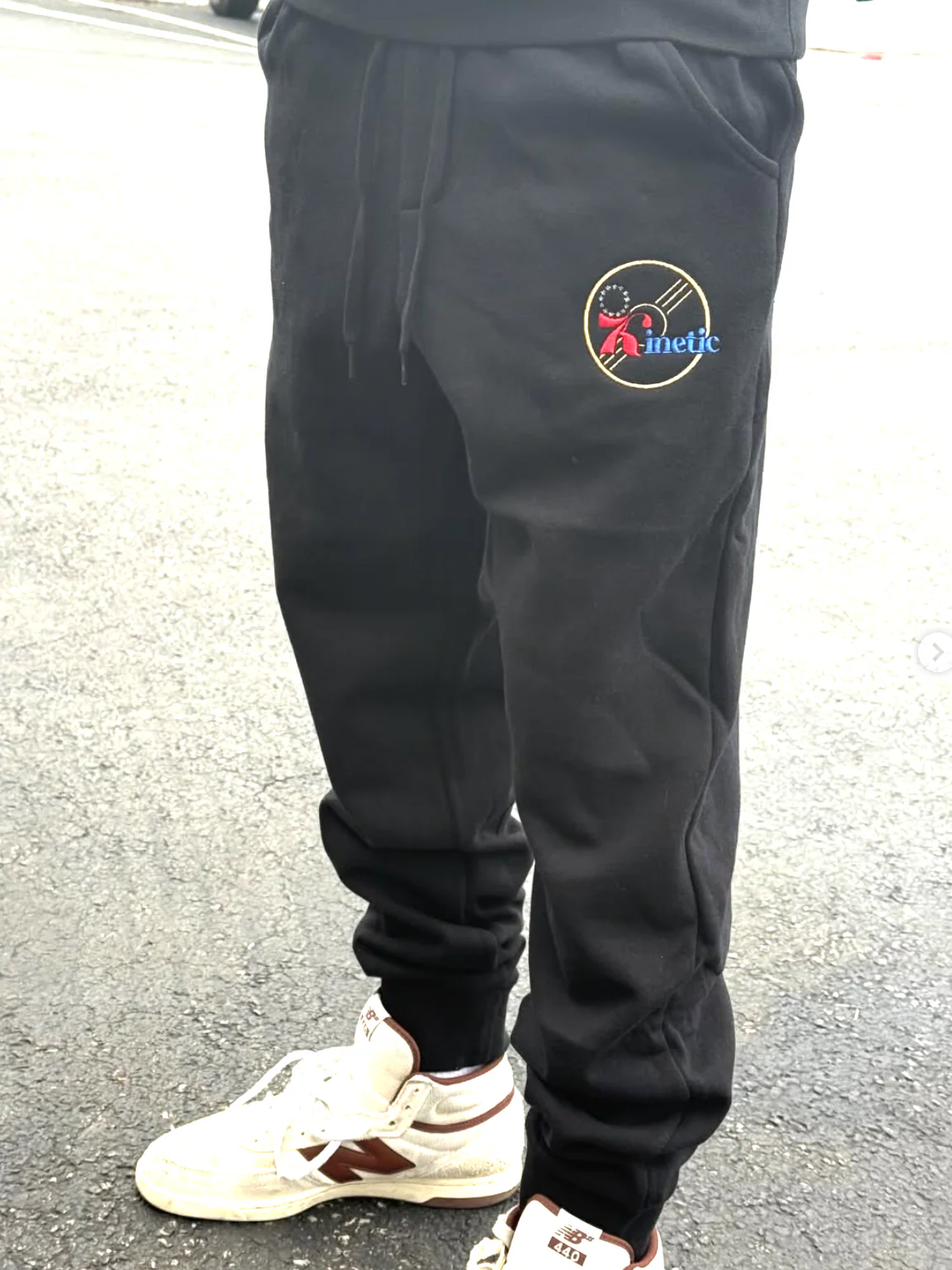 Kinetic Hoops Sweatpants (Black/Gold) - Image 2