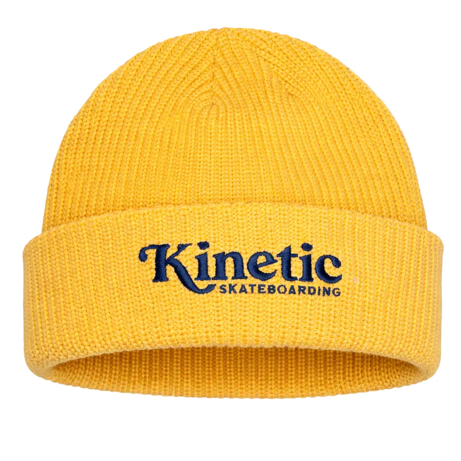Kinetic Logo Cuff Beanie (Yellow/Black)
