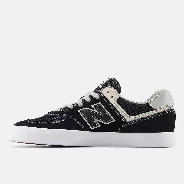 New Balance Numeric 574 Vulc (Black/Grey) - Image 3