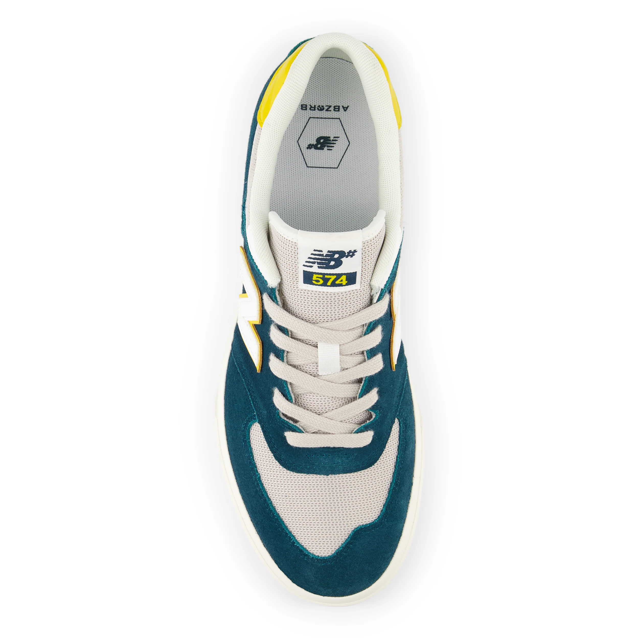 New Balance Numeric 574 Vulc (Sea Blue/Yellow) - Image 3