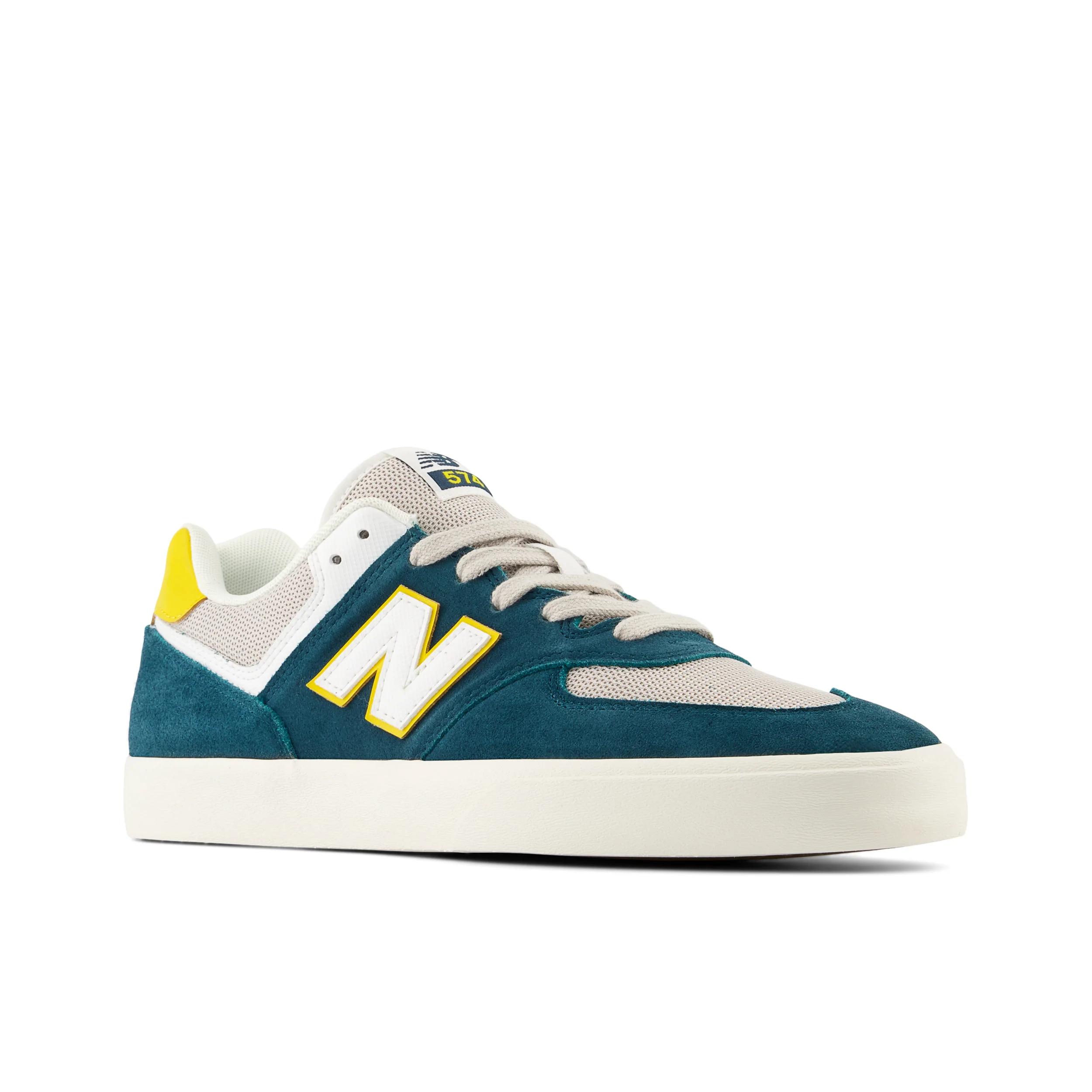 New Balance Numeric 574 Vulc (Sea Blue/Yellow) - Image 4