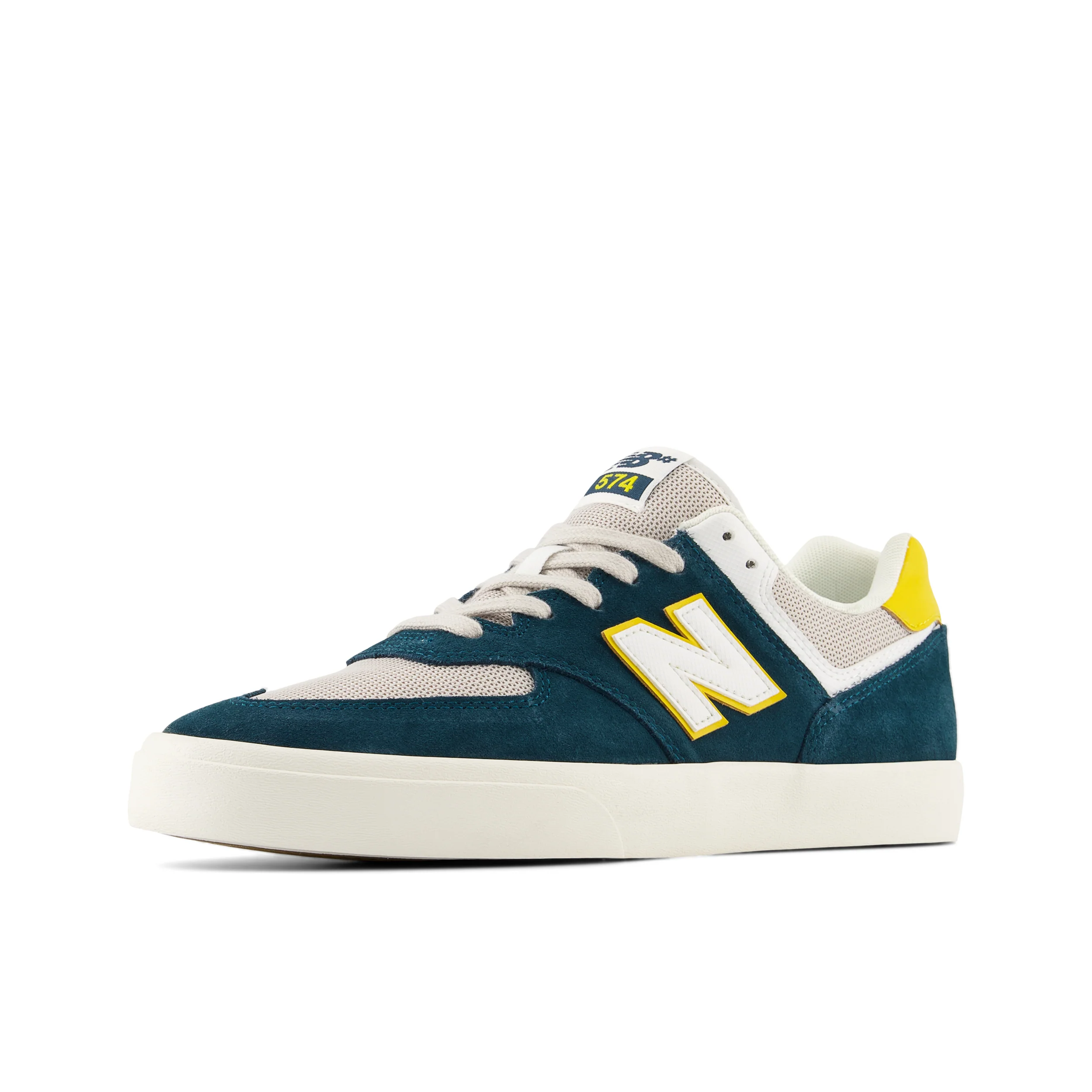 New Balance Numeric 574 Vulc (Sea Blue/Yellow) - Image 6