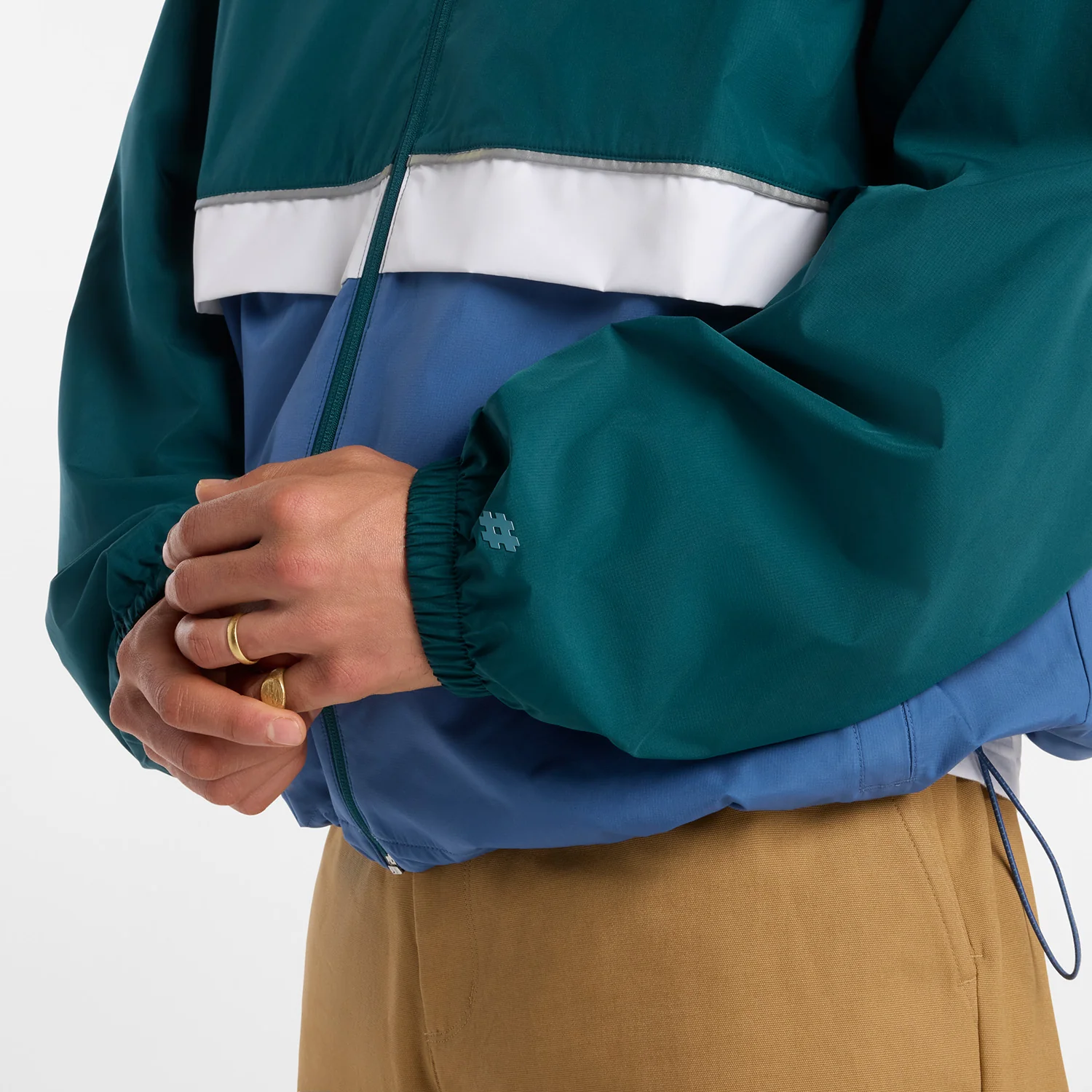 New Balance Numeric Archive Jacket (Green/White/Blue) - Image 3