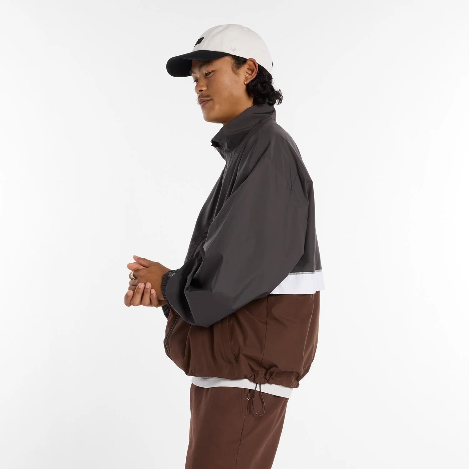 New Balance Numeric Archive Jacket (Black/White/Brown) - Image 3
