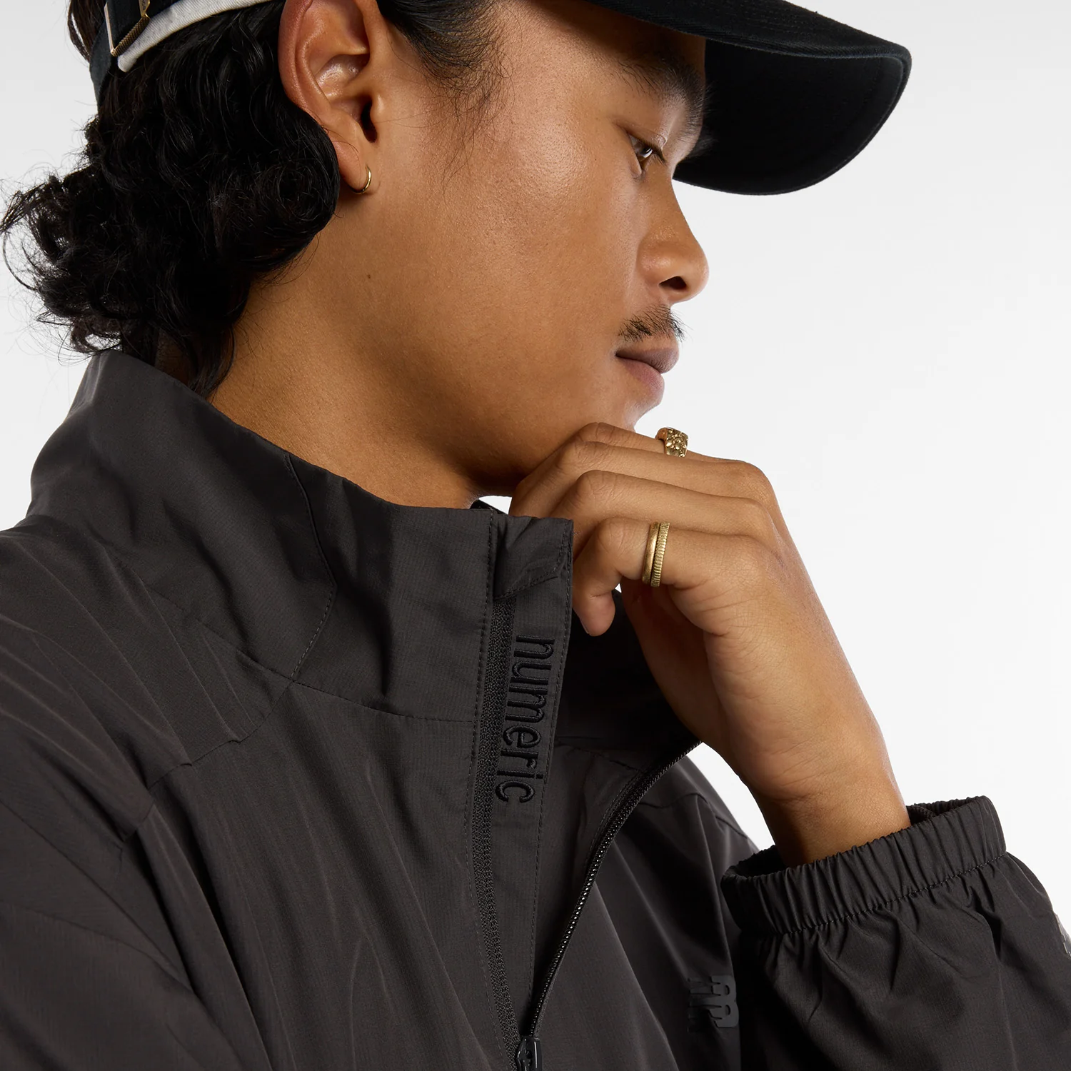 New Balance Numeric Archive Jacket (Black/White/Brown) - Image 5