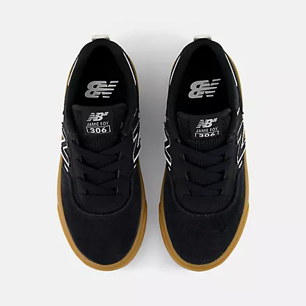 New Balance Numeric Jamie Foy 306 Kids (Black/White/Gum) - Image 4