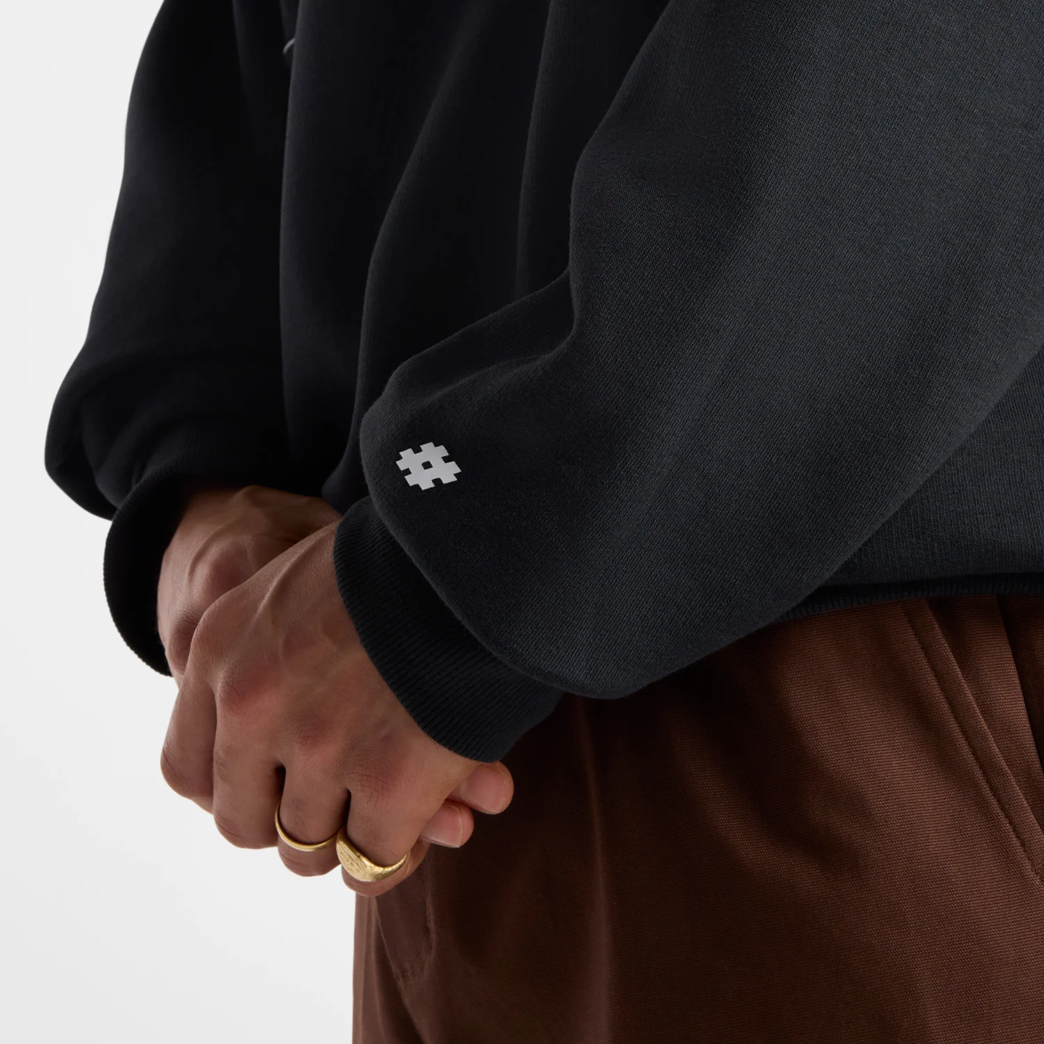 New Balance Numeric Team Crew Sweater (Black) - Image 6