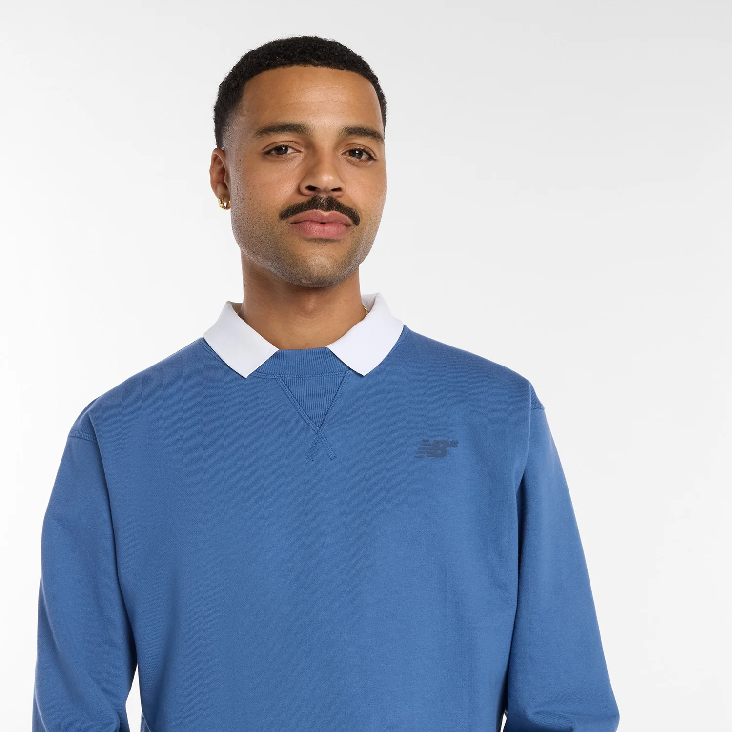 New Balance Numeric Team Crew Sweater (Blue) - Image 2