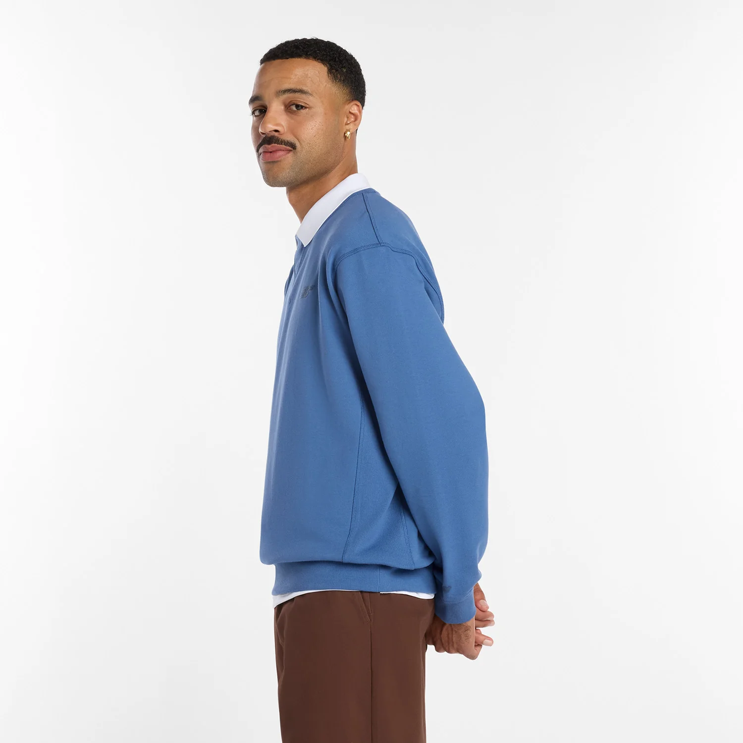 New Balance Numeric Team Crew Sweater (Blue) - Image 4