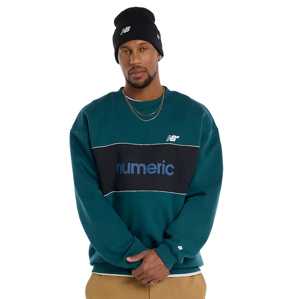 New Balance Numeric Team Crew Sweater (Medusa Green)