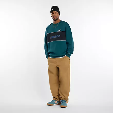 New Balance Numeric Team Crew Sweater (Medusa Green) - Image 2