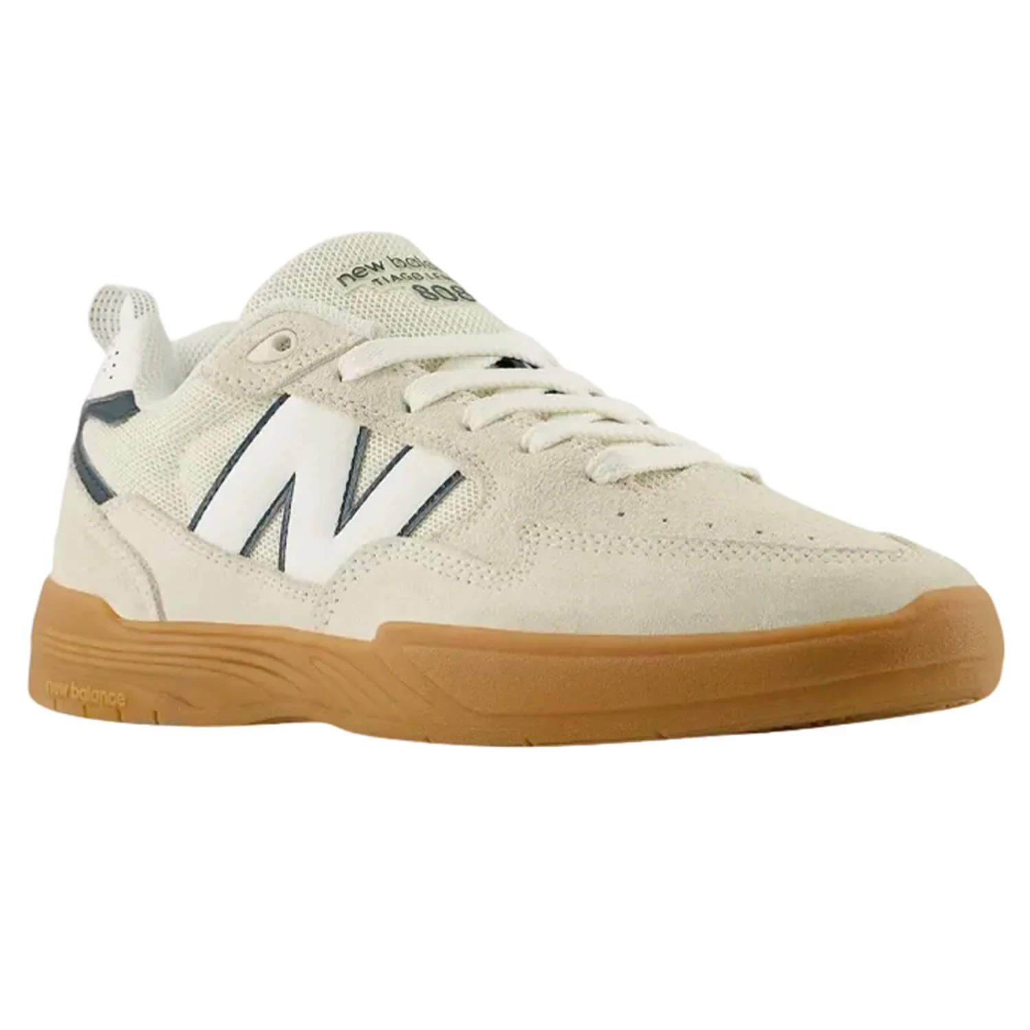New Balance Numeric Tiago Lemos 808L (White/Green) - Image 3