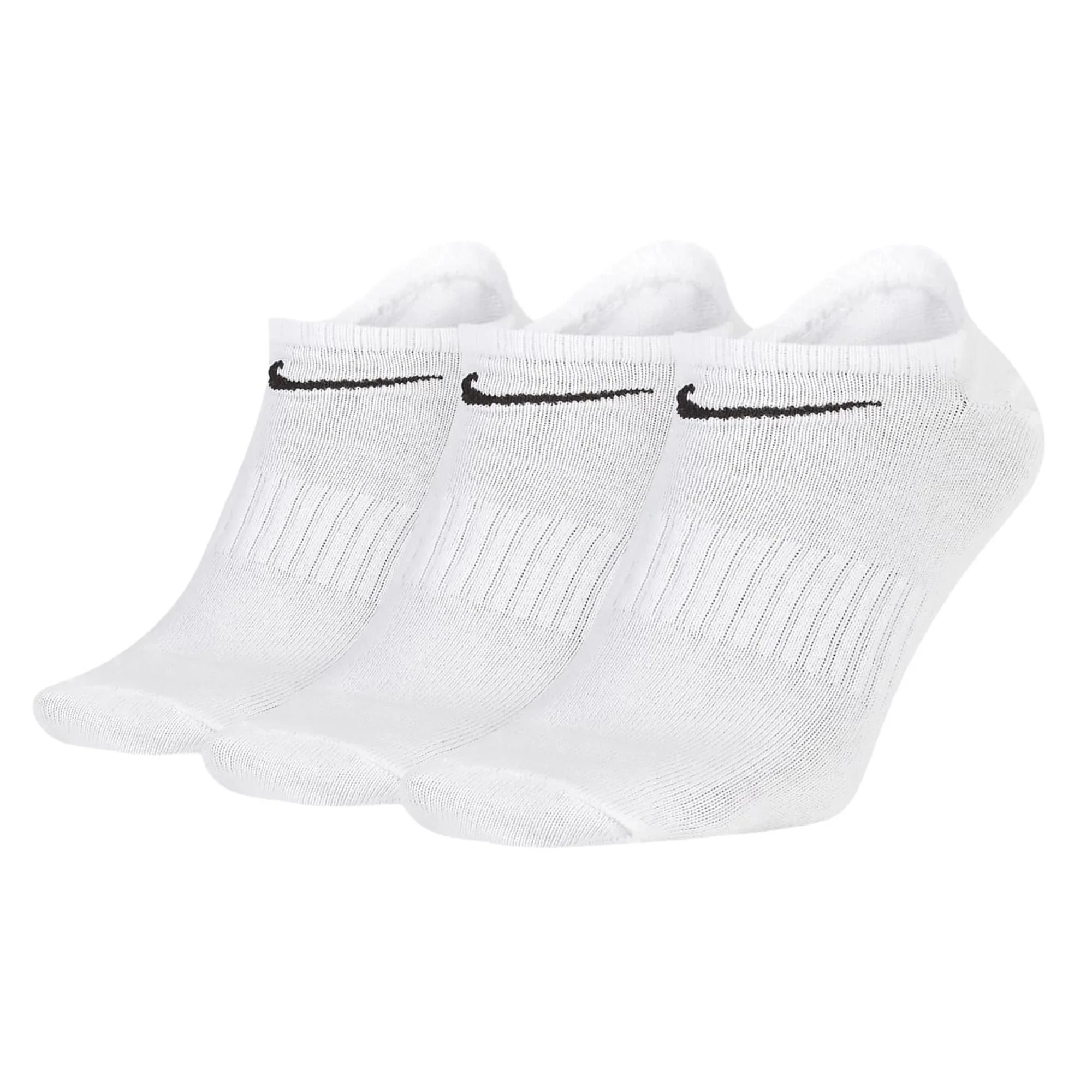 Nike Everyday Plus No Show 3-Pack (White)