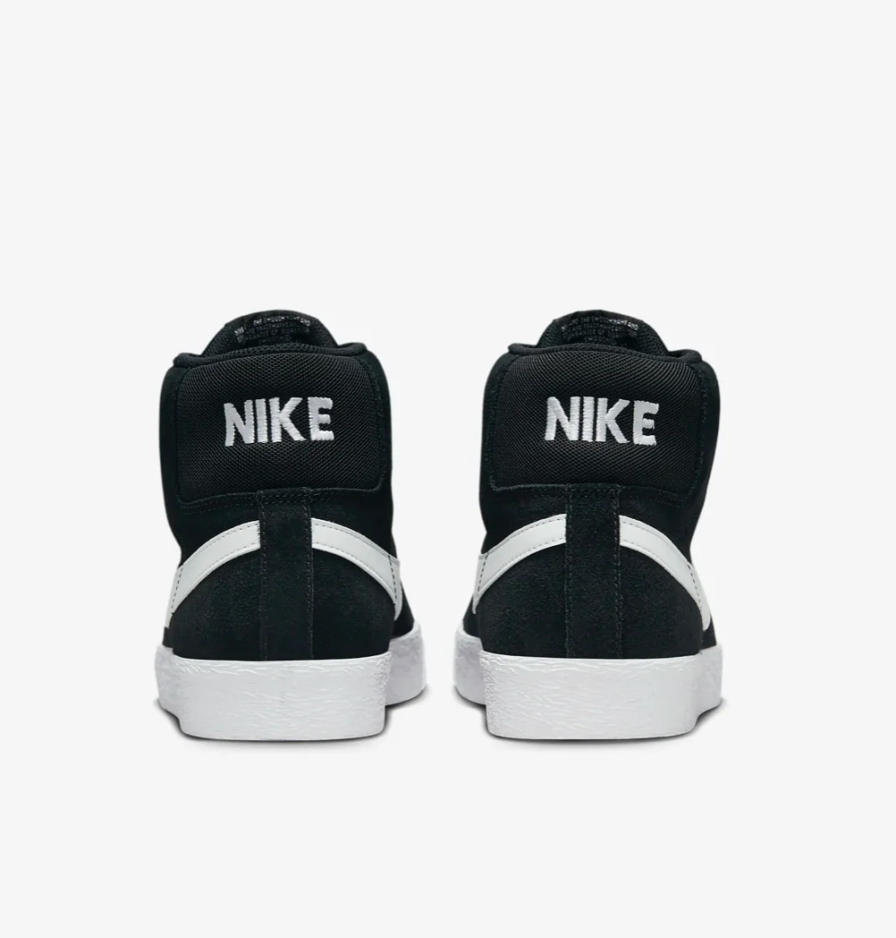 Nike SB Blazer Zoom Mid (Black/White/White) - Image 5
