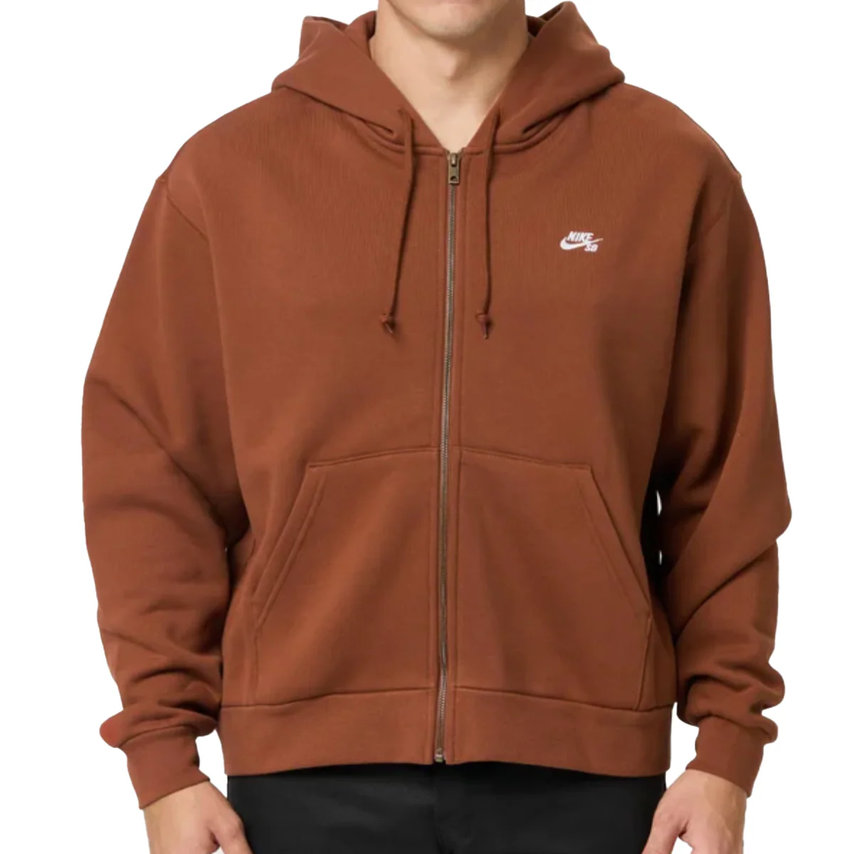 Nike SB Essential Logo Hood Zip-Up (Cinnamon)