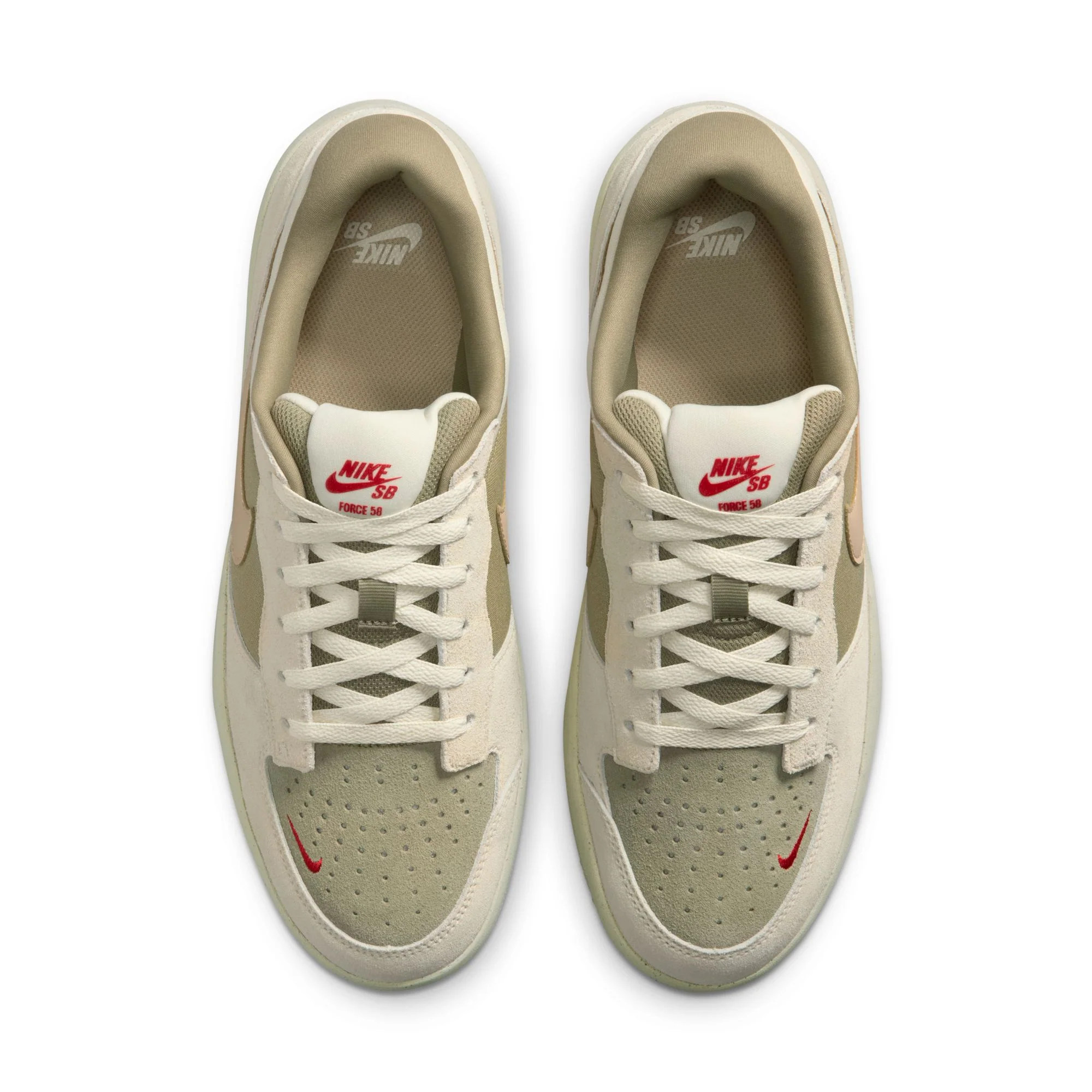 Nike SB Force 58 (Coconut Milk/linen-neutral Olive) - Image 5