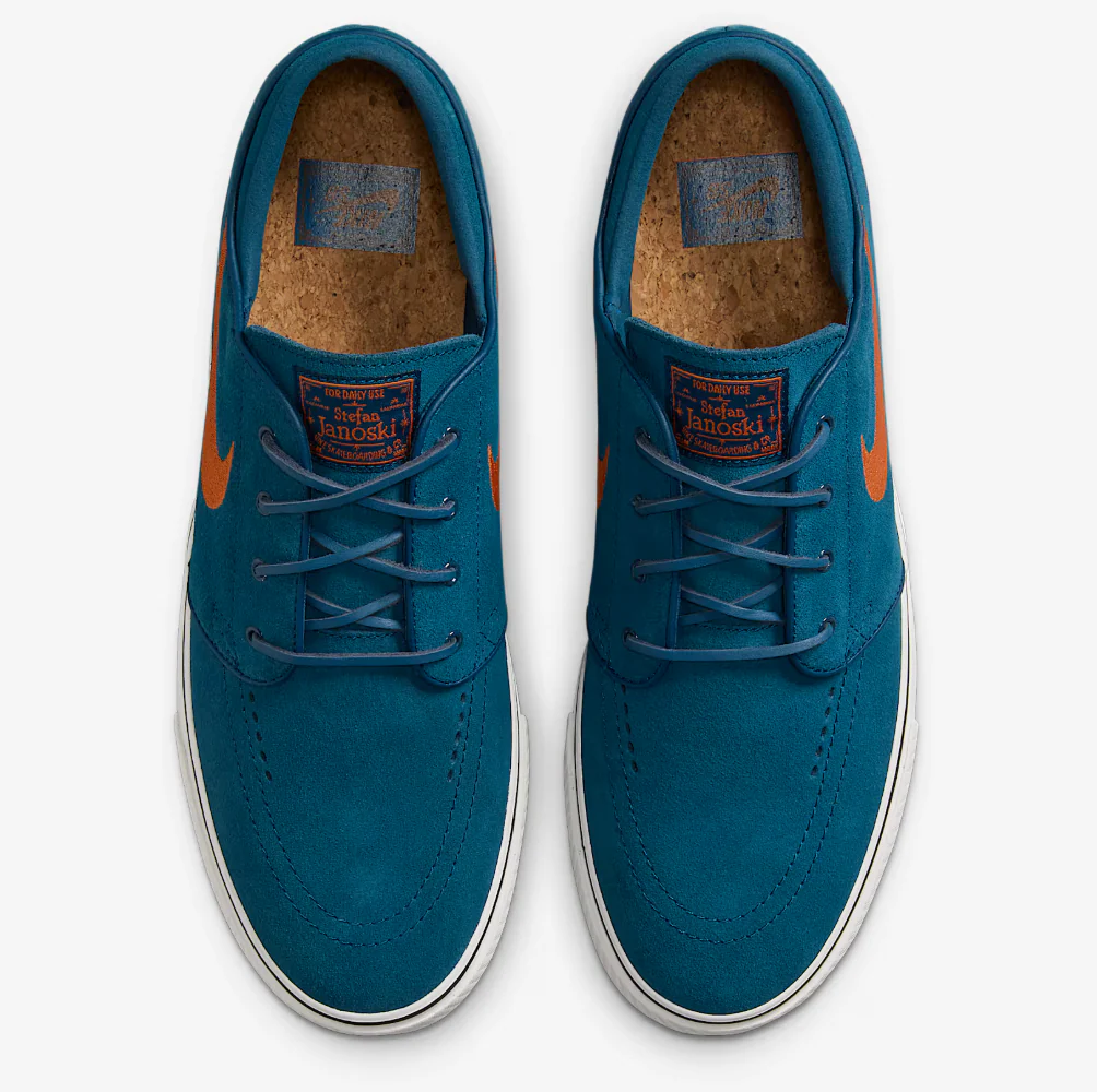 Nike SB Stefan Janoski OG+ (Blue Force/Campfire Orange) - Image 5