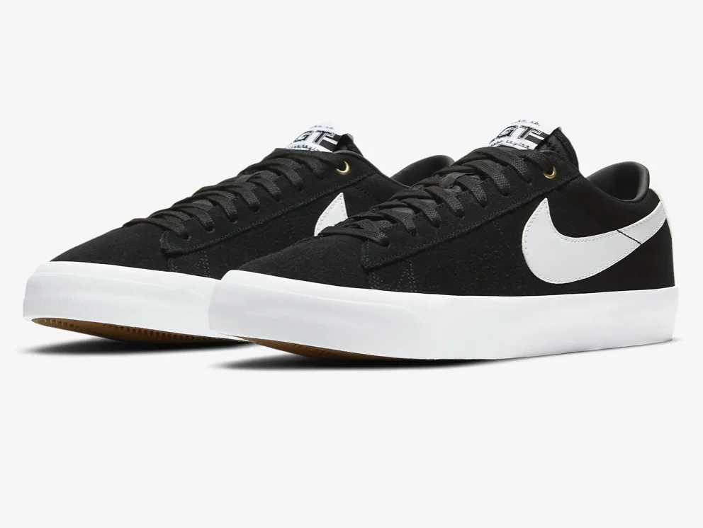 Nike SB Zoom Blazer Low Pro GT (Black/White) - Image 3