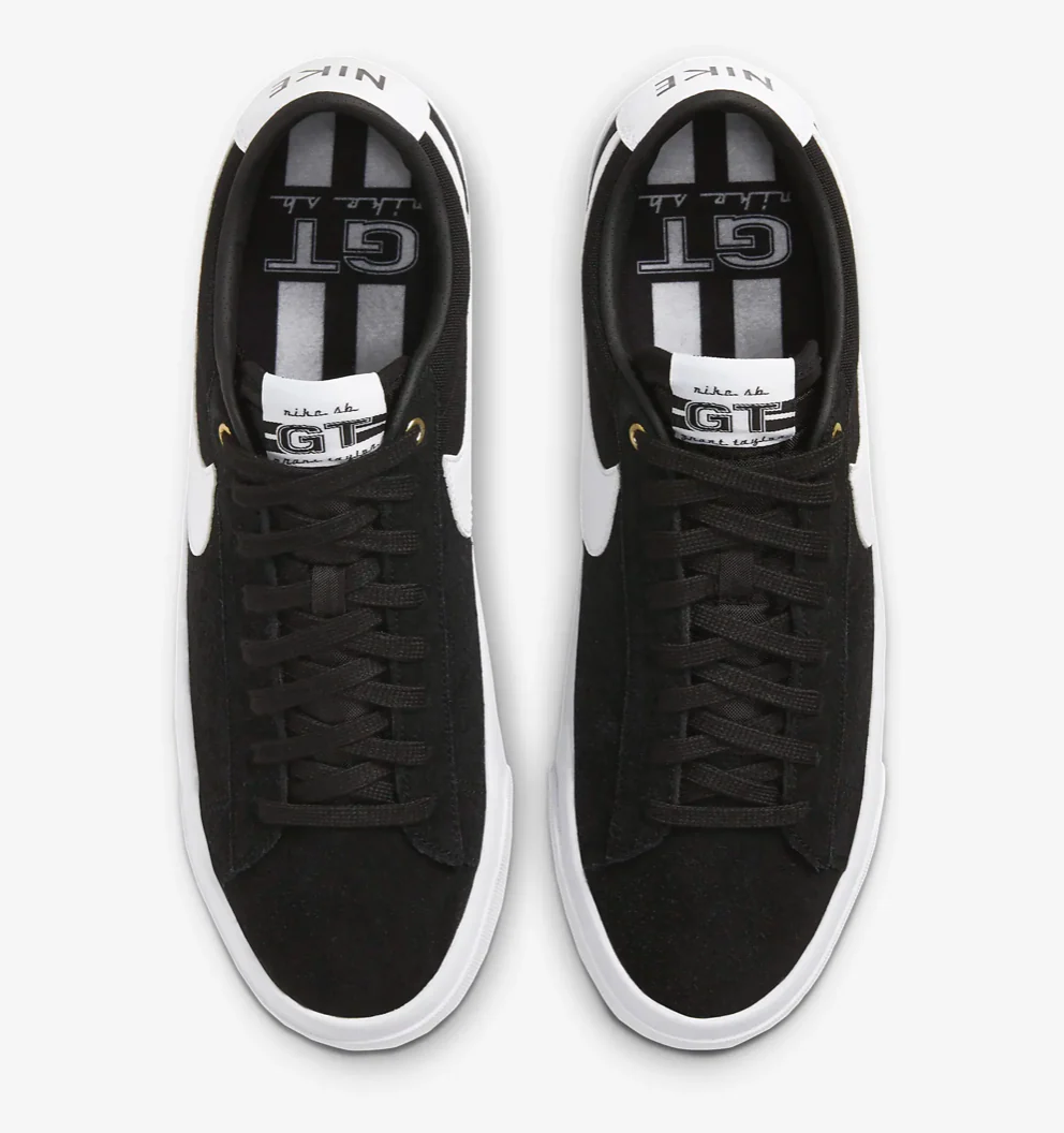 Nike SB Zoom Blazer Low Pro GT (Black/White) - Image 7