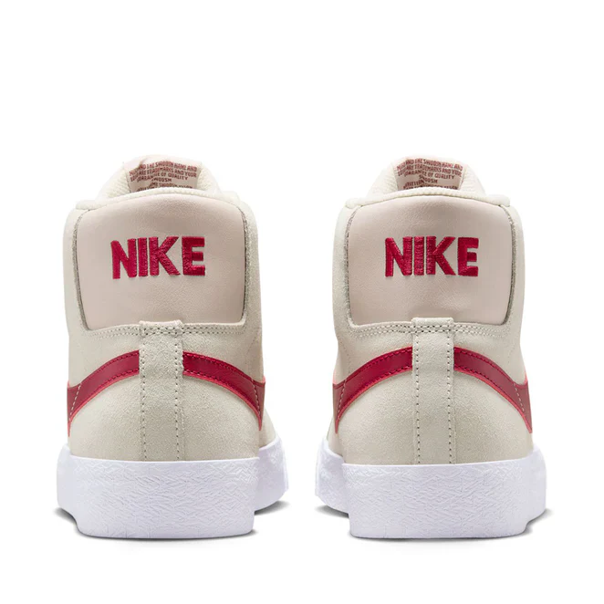 Nike SB Zoom Blazer Mid (Pale Ivory/Noble Red-Silt Red) - Image 5