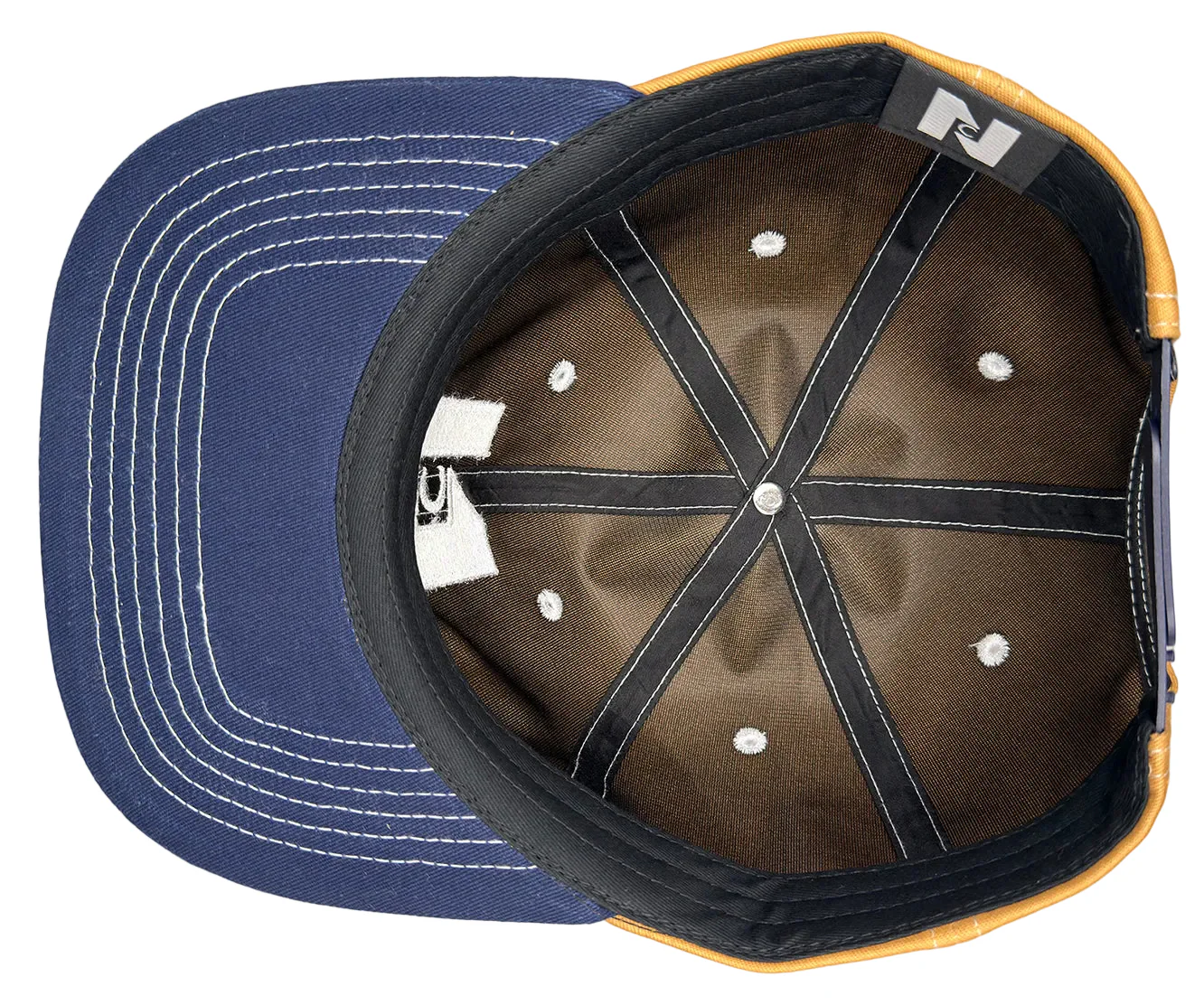 Nocturnal 'N Moon' Strapback Hat (Tan/Navy) - Image 3