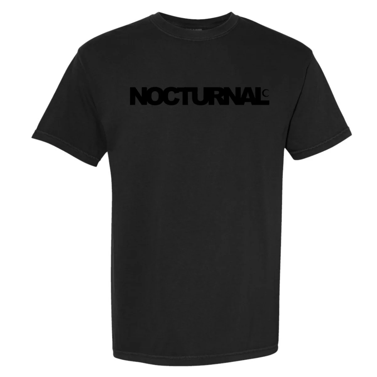 Nocturnal 'OG Logo' Tee (Black/Black)