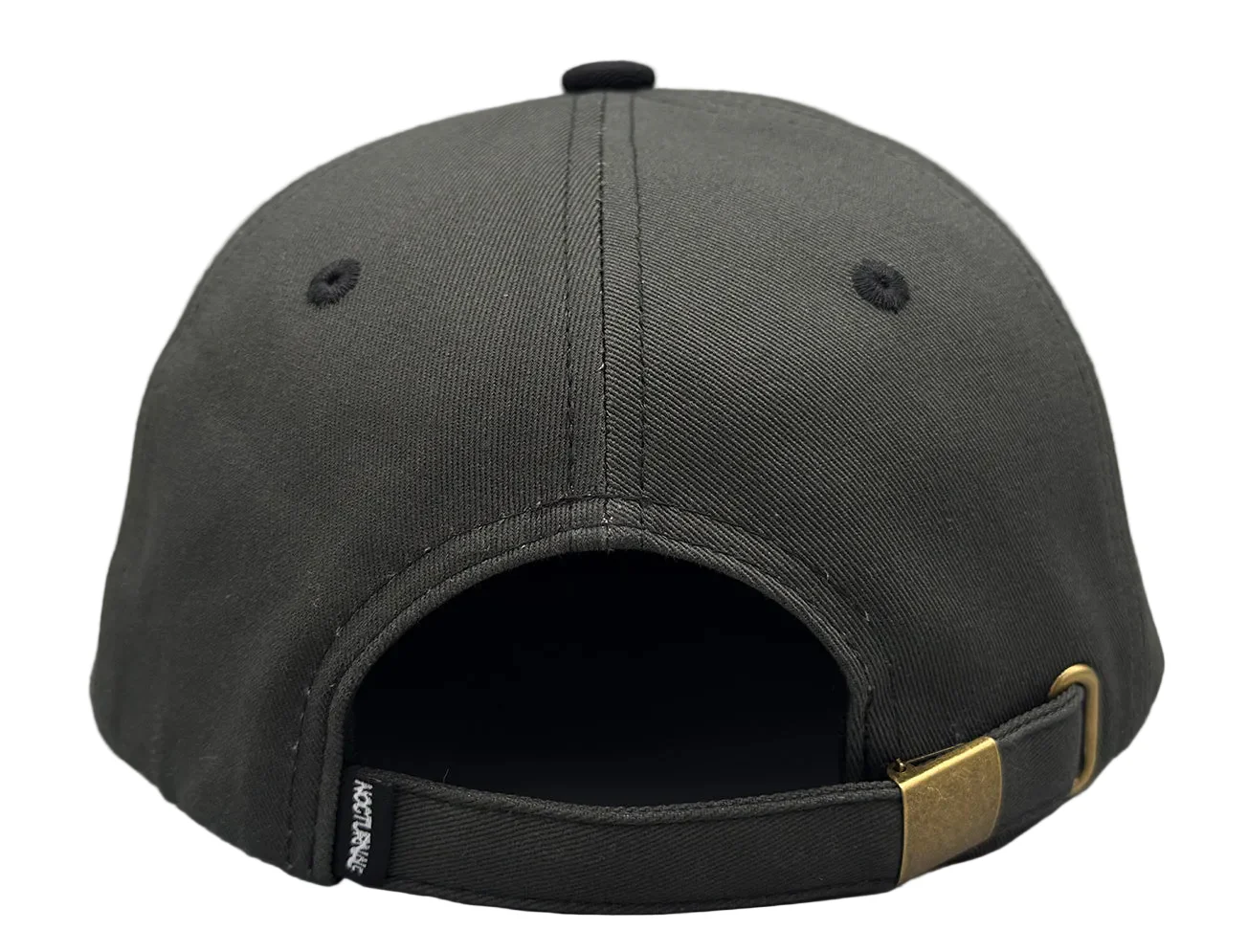 Nocturnal 'Script' Strapback Hat (Dark Green/Black) - Image 2