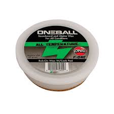 Oneball Rub On Snowboard Wax W/Cork Pad