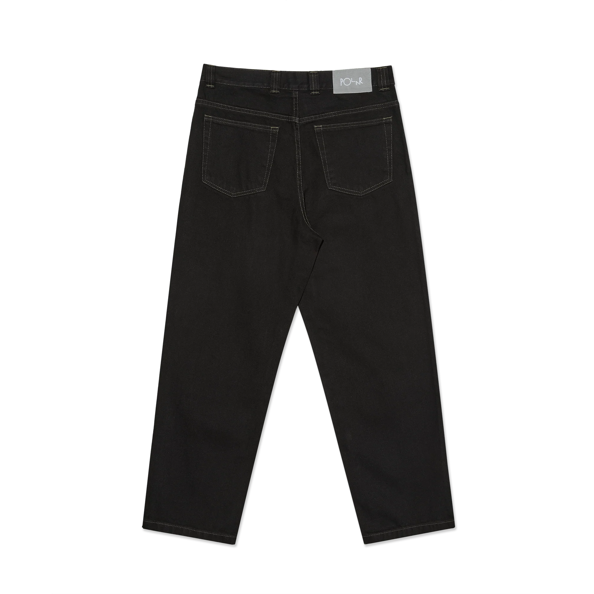 Polar '93! Contrast Stitched Pants (Black/Dark Olive) - Image 2