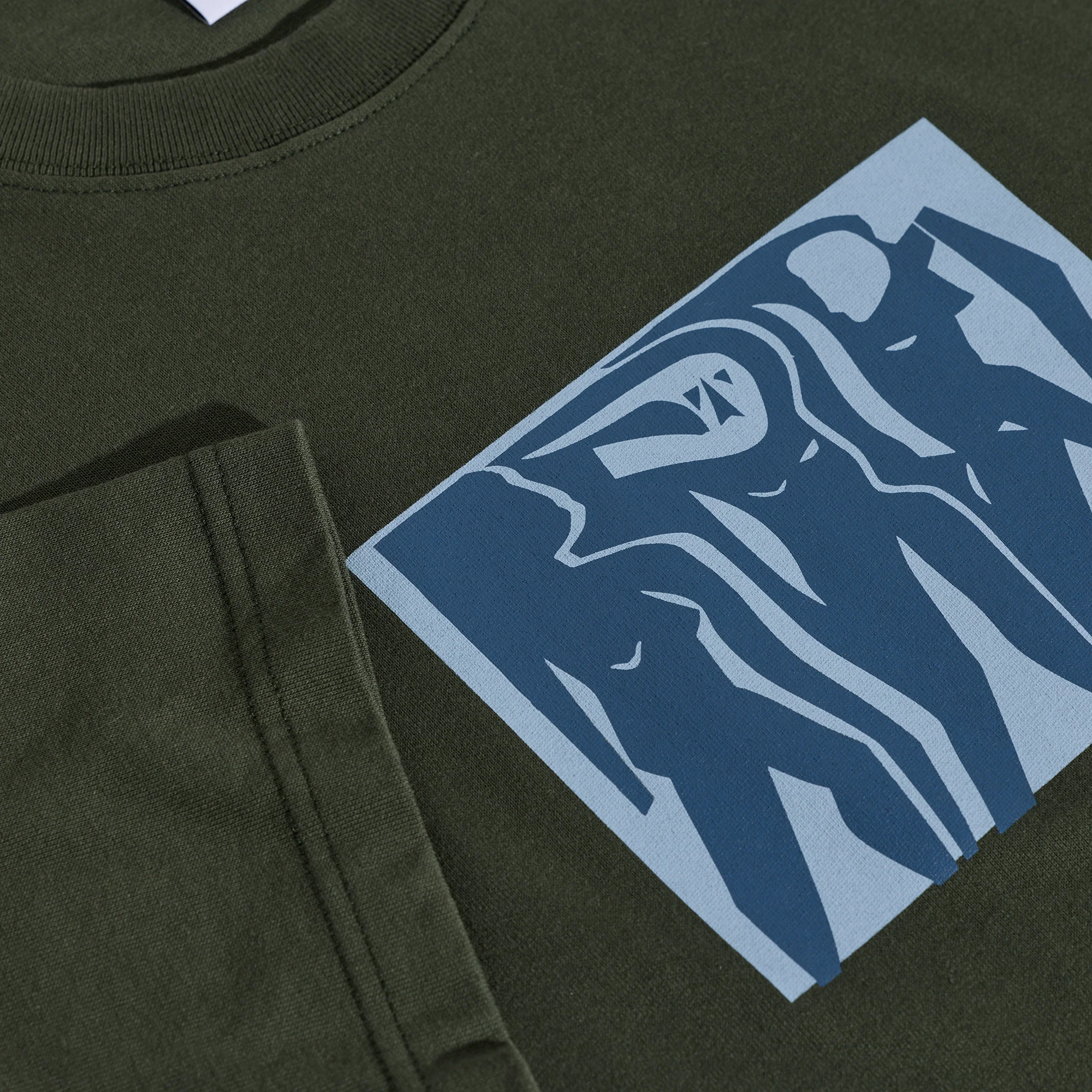 Polar Cut Outs Tee (Dark Olive) - Image 3