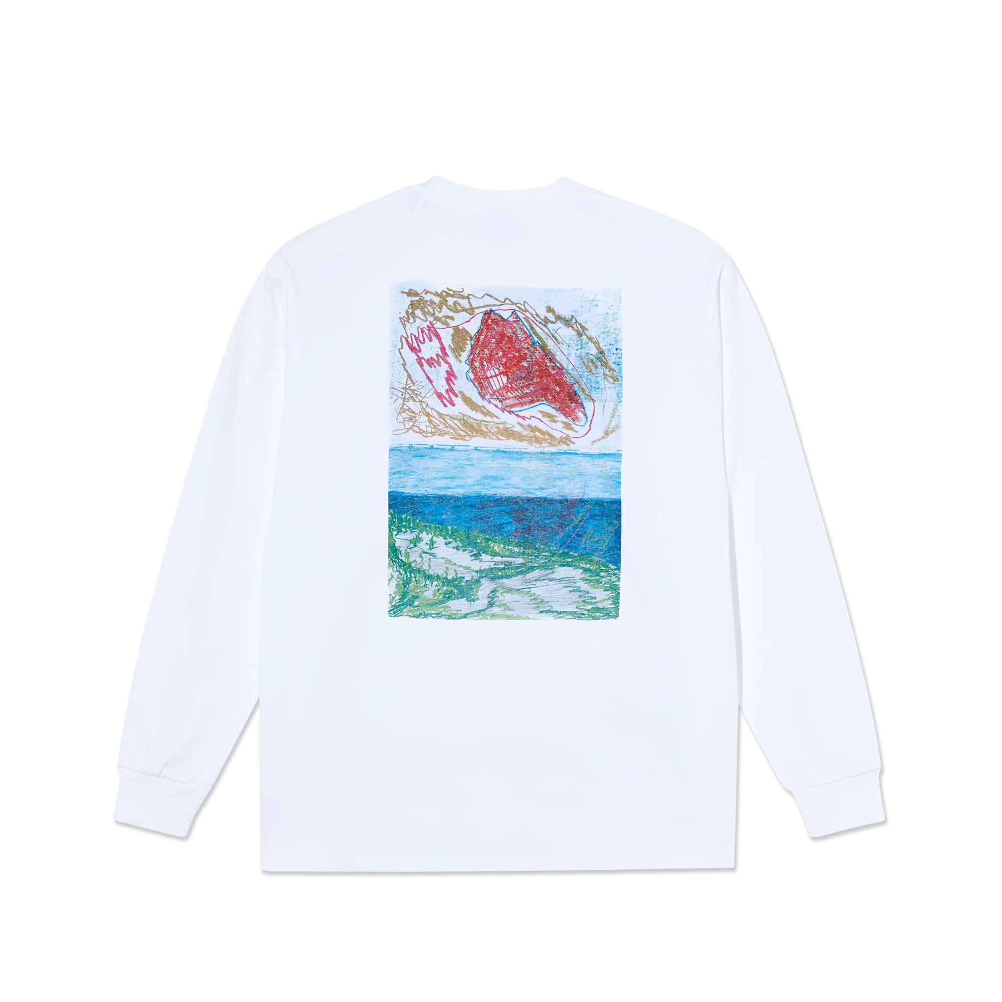 Polar Skate Co Dunes Long Sleeve (White) - Image 2